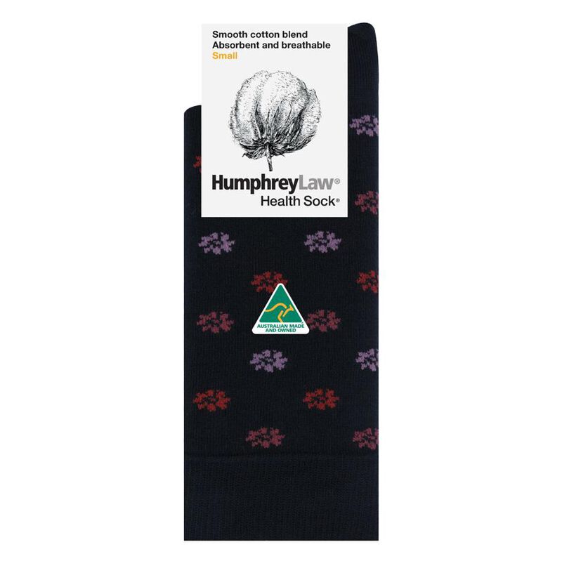Humphrey Law Merc Cotton Pattern Ladies Sock image number 2